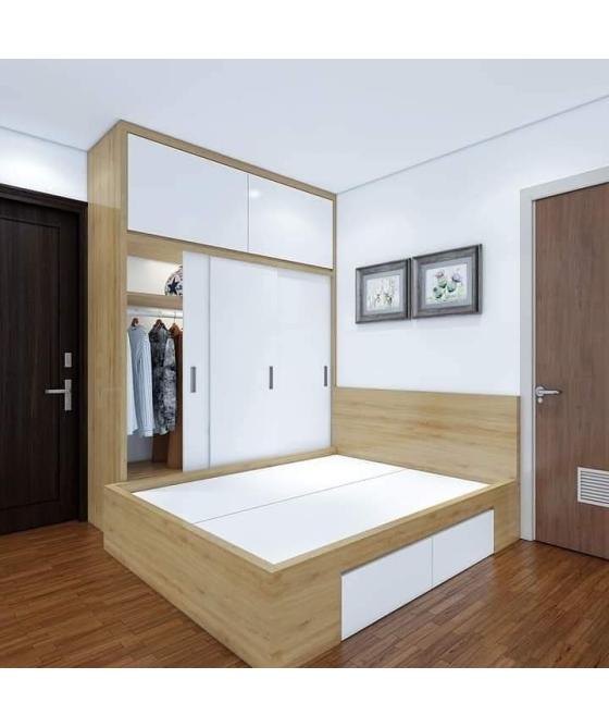 Tủ quần áo PN22 - Gỗ MDF - Dài 1.2m đến 1.8m (cao 2.4m) Tủ quần áo PN22 - Gỗ MDF - Dài 1.2m đến 1.8m (cao 2.4m)